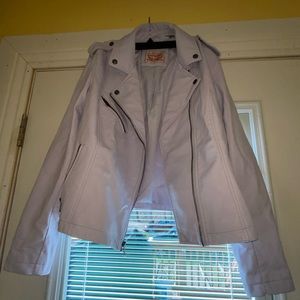 Levi’s Purple Leather Jacket